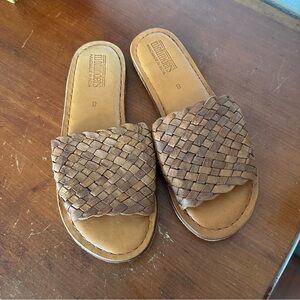 Mohinders brown slide sandals - 8